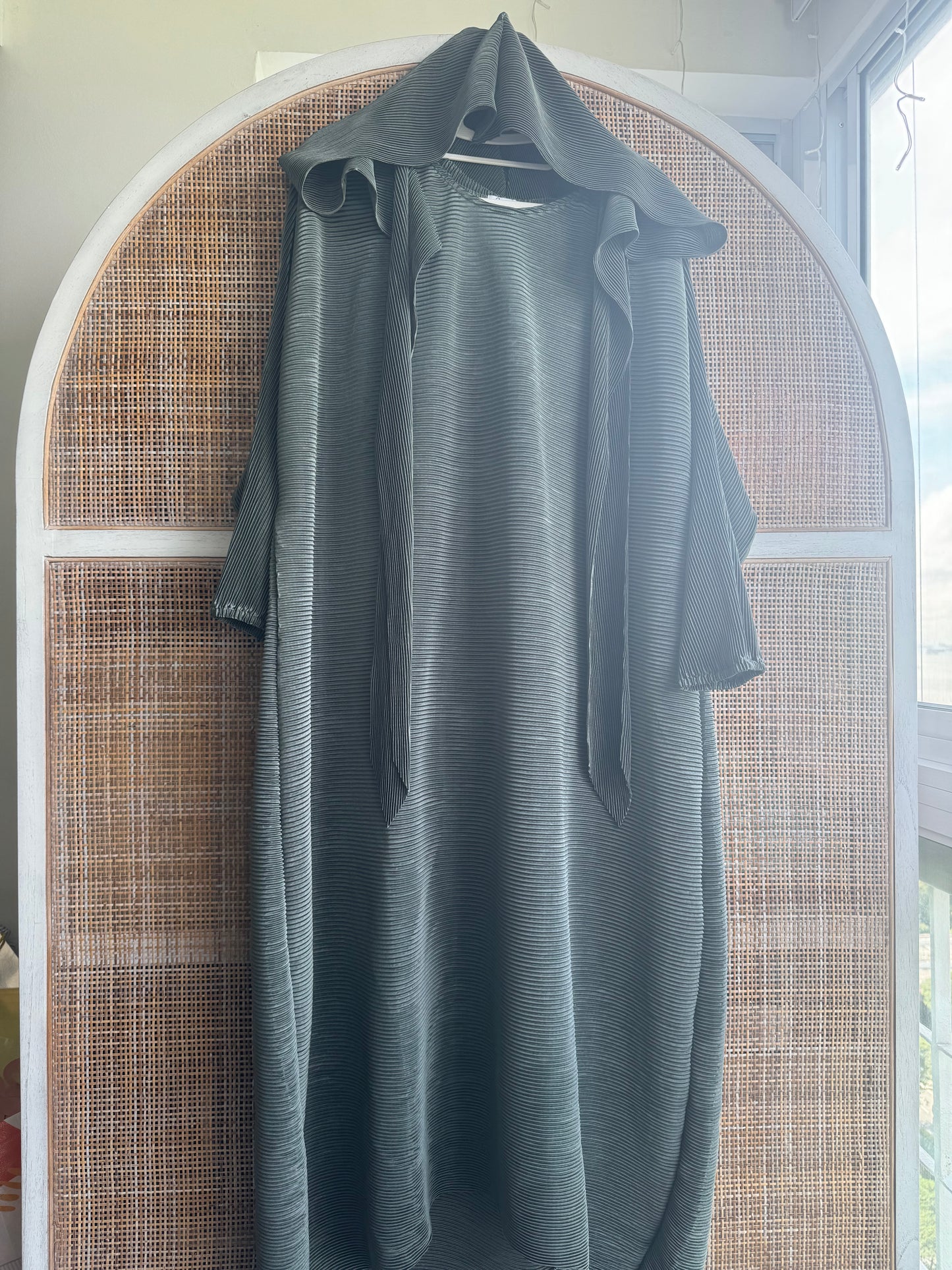Pleated Hoodie Dress 6.0