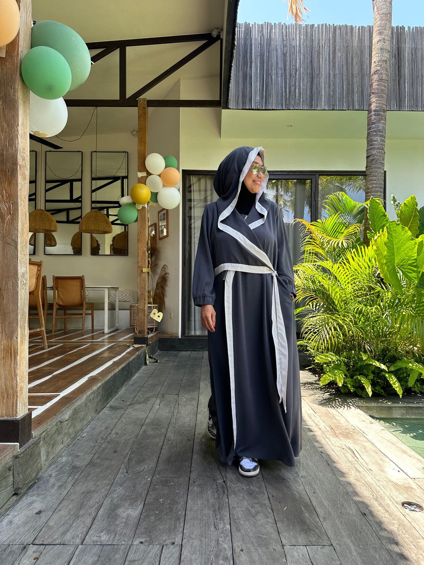 Hoodie Dress with Slit (SALE)