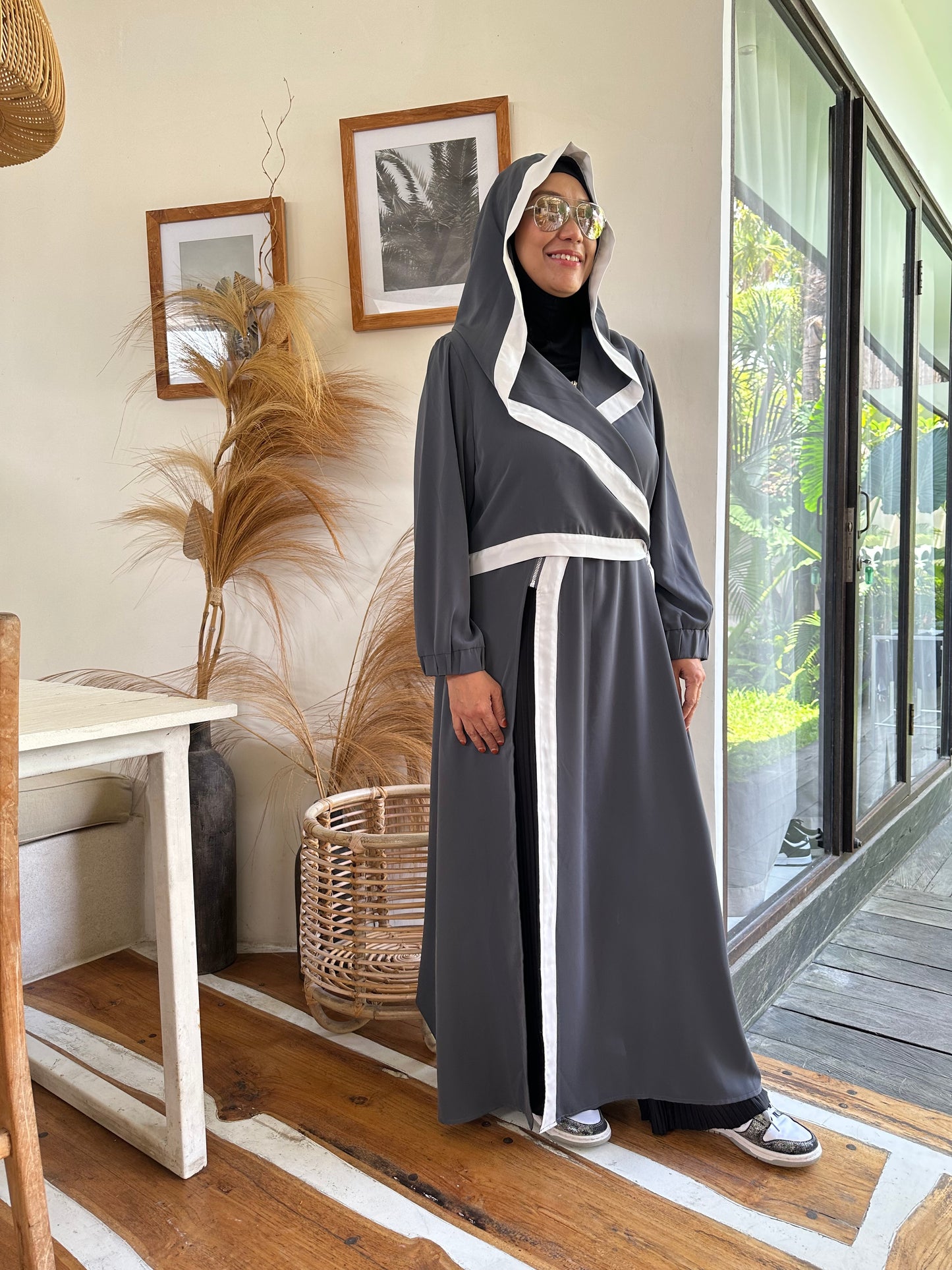 Hoodie Dress with Slit (SALE)