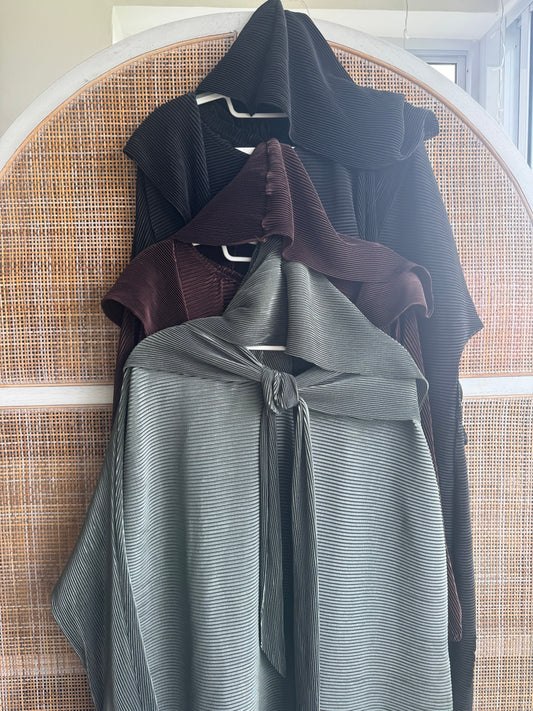 Pleated Hoodie Dress 6.0