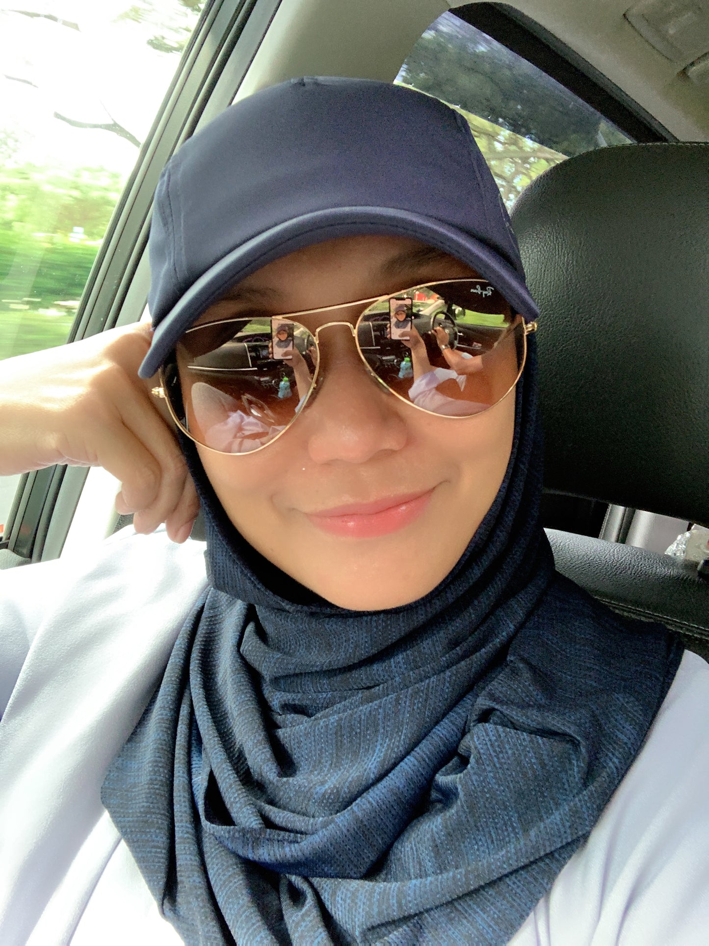 Sporty Red Hijabcap (CLEARANCE) with attached dri fit snood