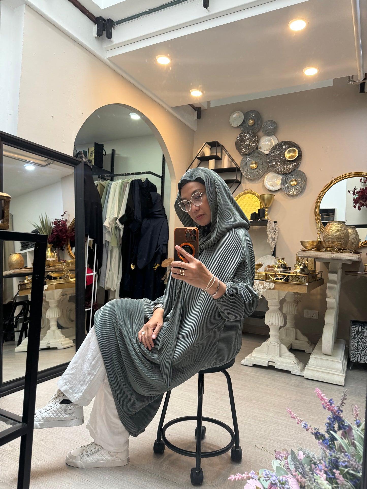 Pleated Hoodie Dress 6.0