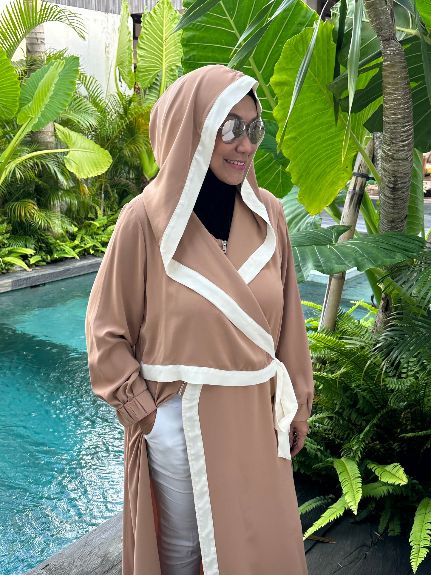 Hoodie Dress with Slit (SALE)